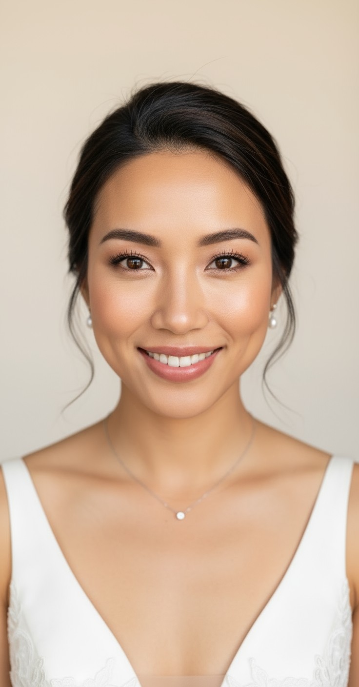 After Messy Updo For Wedding